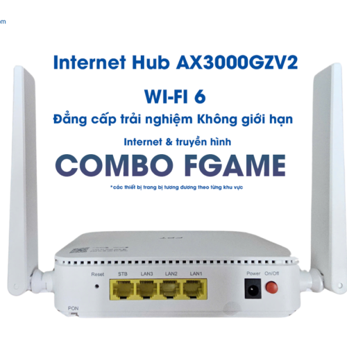 thiết bị wifi 6 Ax3000gzv2 ở gói cước combo fgame của fpt