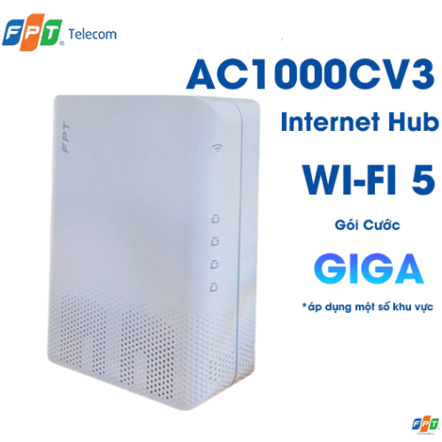 thiết bị wifi 5 ac1000cv3 ở gói cước internet giga của fpt