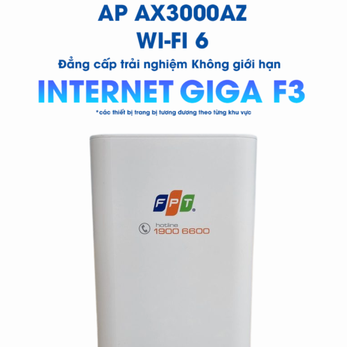 thiết bị wifi 6 ap ax3000az ở gói cước internet giga f3 của fpt