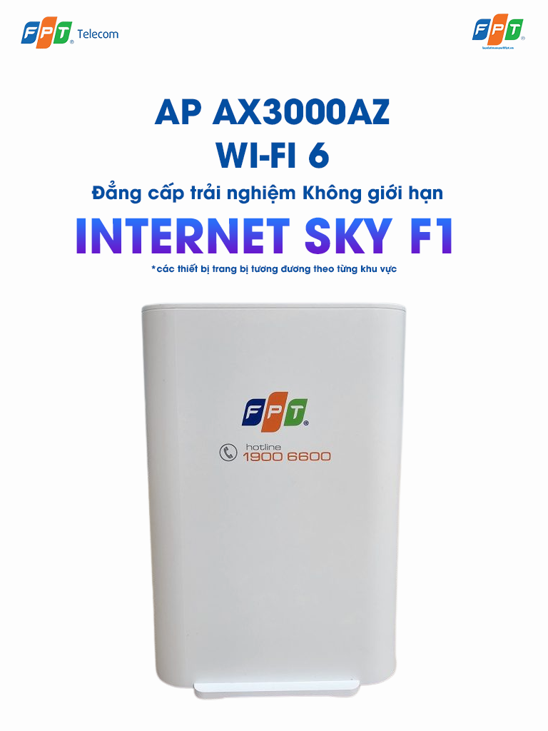 thiết bị wifi 6 ap ax3000az trong gói cước internet sky f1 của fpt