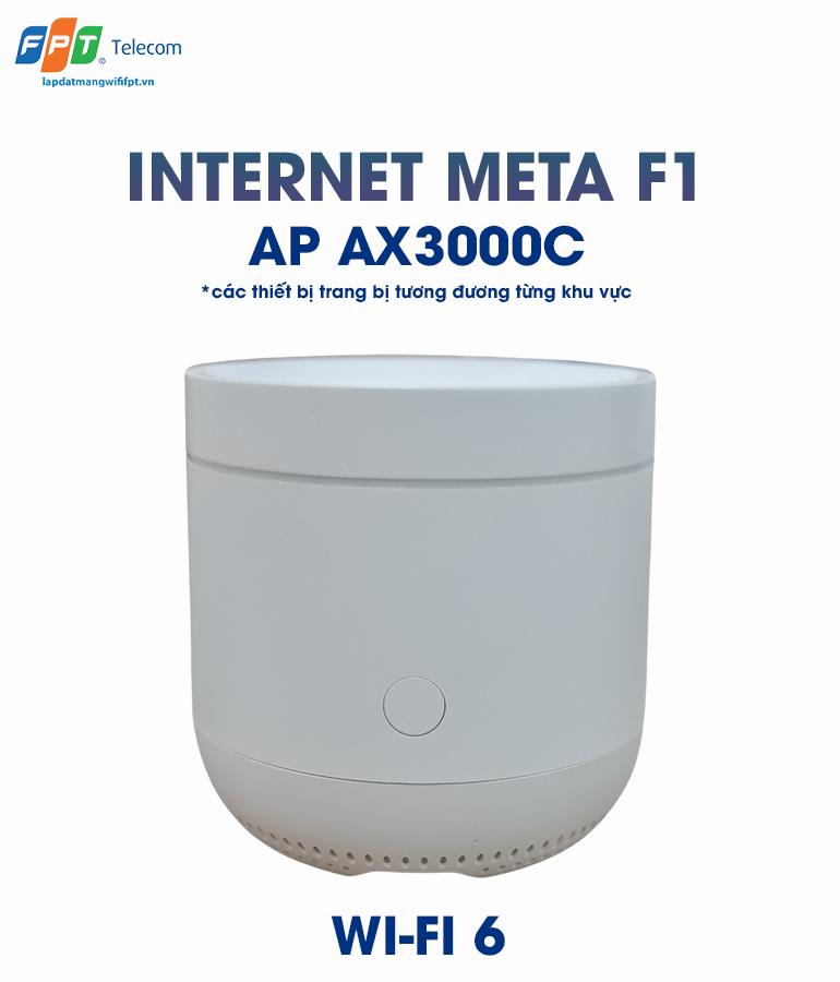 thiết bị wifi 6 ap ax3000c trong gói internet meta f1 của fpt