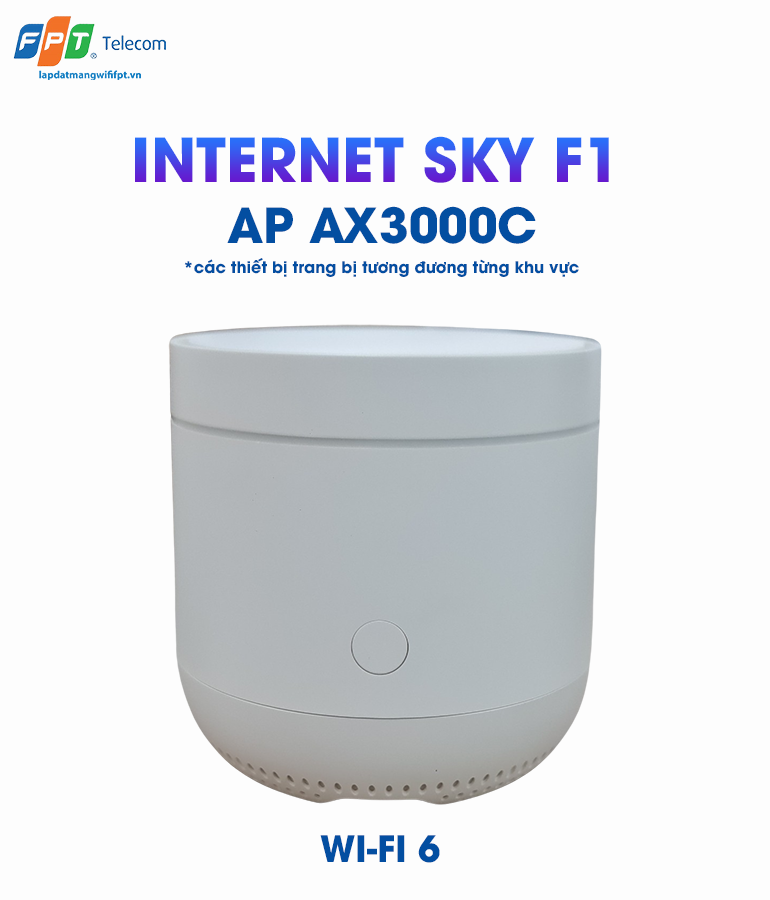 thiết bị wifi 6 ap ax3000c trong gói cước internet sky f1 của fpt