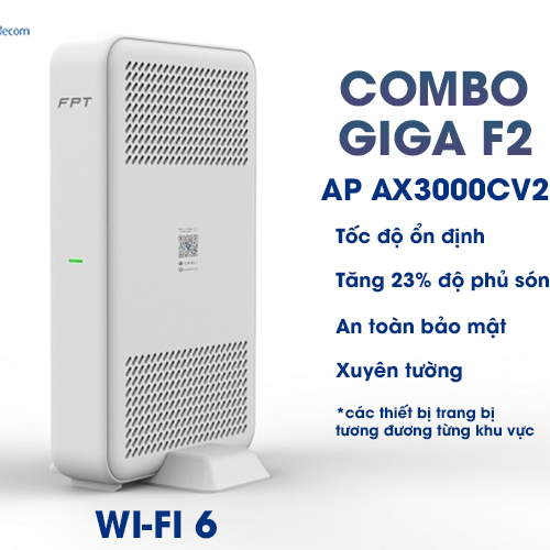 thiết bị wifi 6 ap ax3000cv2 trong gói cước combo giga f2