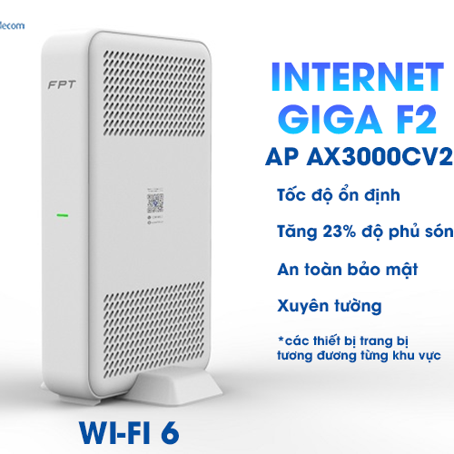 thiết bị wifi 6 ax3000cv2 gói cước internet giga f2