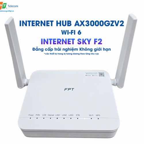 thiết bị wifi 6 ax3000gzv2 trong gói internet sky f2 của fpt