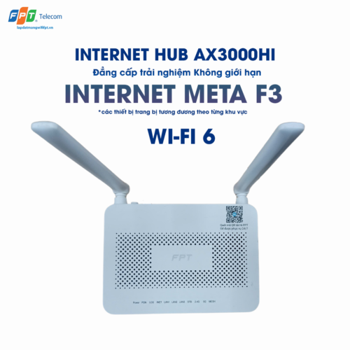 thiết bị wifi 6 ax3000hi trong gói cước internet meta f3 của FPT