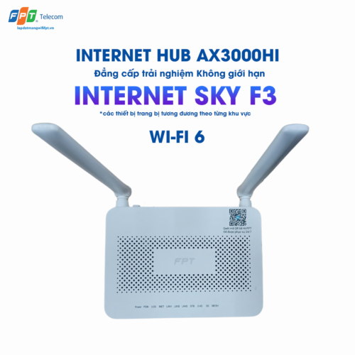 thiết bị wifi 6 ax3000hi trong gói internet sky f3 của fpt
