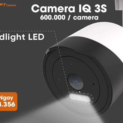 camera fpt iq 3s được trang bị đèn rọi floodlight LED