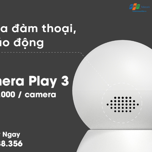 camera an ninh fpt IQ play 3 được trang bị loa đàm thoại 2 chiều và báo động
