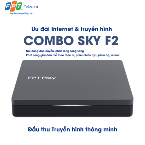 thiết bị đầu thu truyền hình thông minh được trang bị ở gói cước combo sky f2