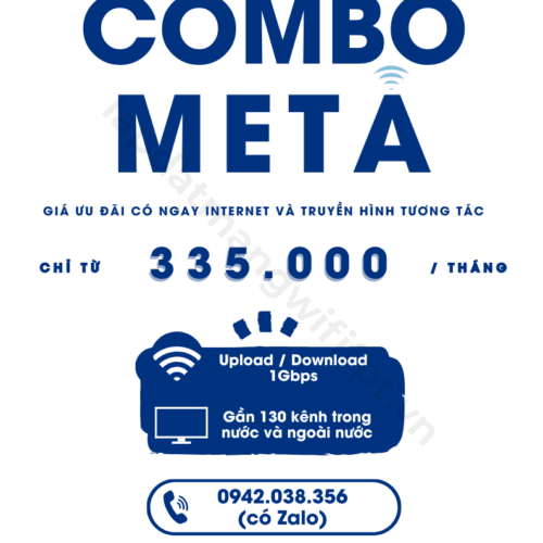 gói cước combo meta của fpt là gói ưu đãi gồm dịch vụ internet và truyền hình chỉ với 335k / tháng