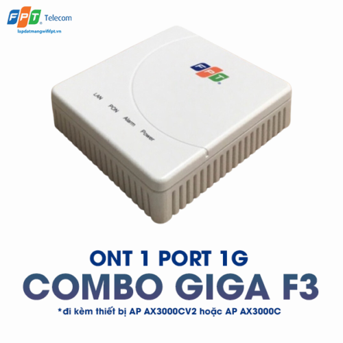 thiết bị ont 1 port 1g trong gói cước combo giga f3 của FPT