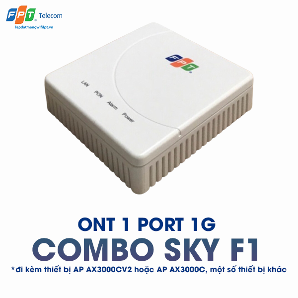 thiết bị ont 1 port 1g trong gói cước combo sky f1