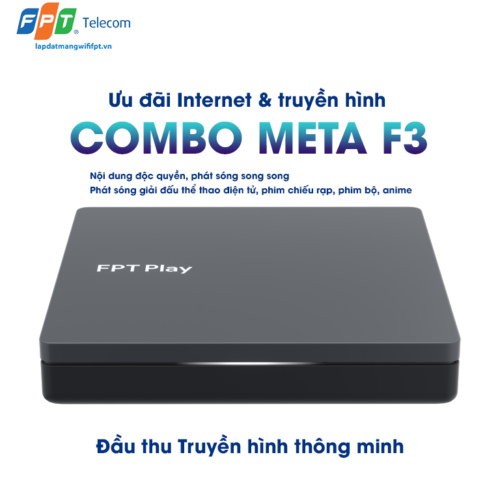 trang bị đầu thu truyền hình cho gói combo meta f3