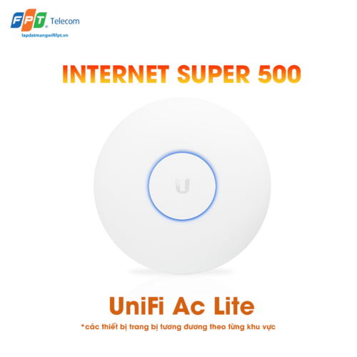 thiết bị Unifi Ac lite được cung cấp khi khách hàng đăng ký gói cước internet super 500